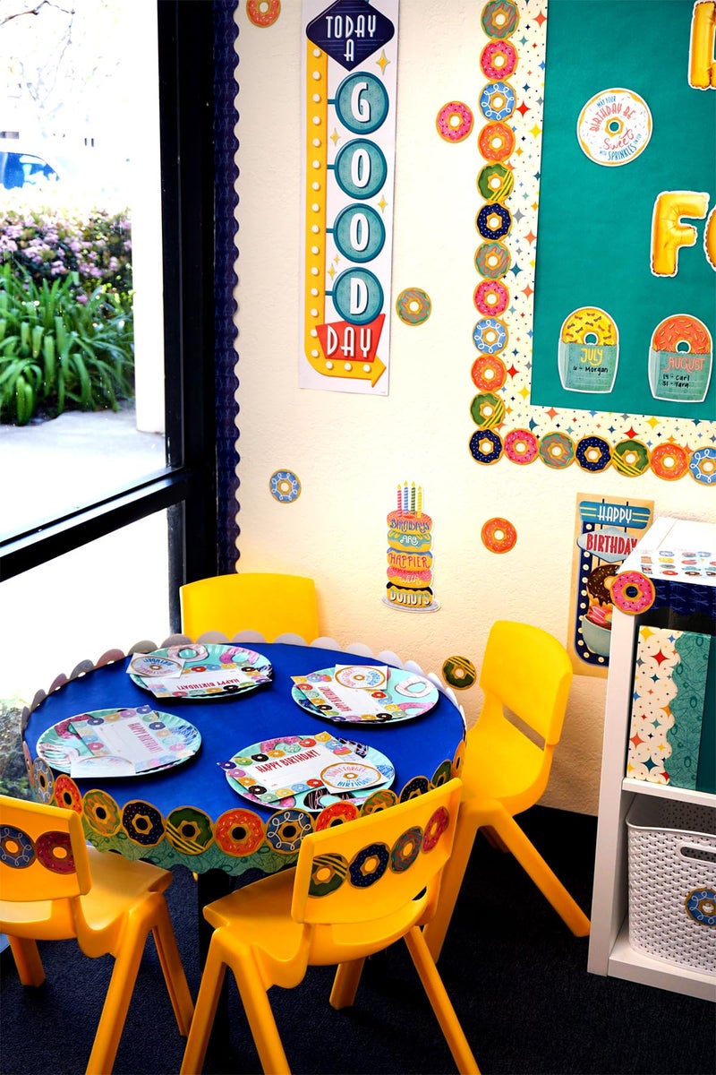 Creative Teaching Press CTP Mid-Century Mod Donuts 3" Designer Cut-Outs, 6 Designs, Set of 36 accents, 3" Each (Creative Teaching Press 8226) - Image 3